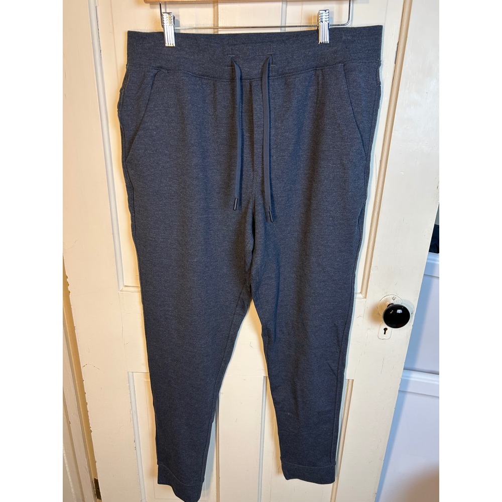 Birddogs Mens XL Jogger Pants Charcoal Gray Heathered Drawstring Tapered Leg
